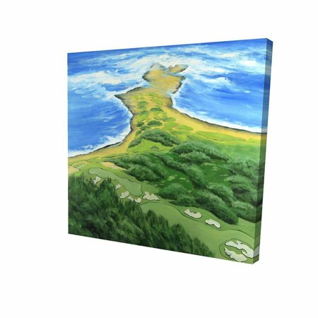 FONDO 32 x 32 in. Golf Course on the Coast-Print on Canvas FO2790222